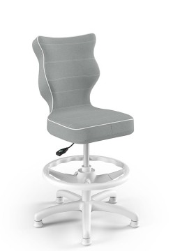 Otočná stolička Petit, pre deti od 119 do 142 cm - šedá