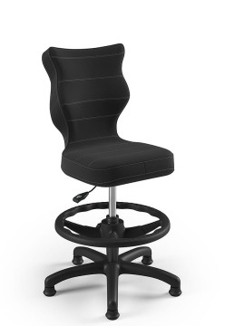 Otočná stolička Petit, pre deti od 119 do 142 cm - antracit