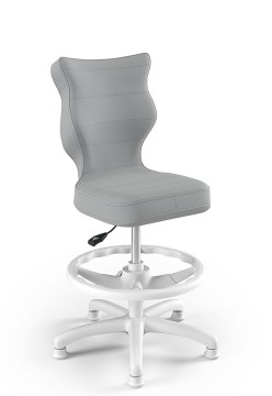 Otočná stolička Petit, pre výšku od 133 do 159 cm - šedá