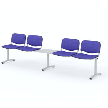 Wartezimmerbank T4 + 1 gepolstert