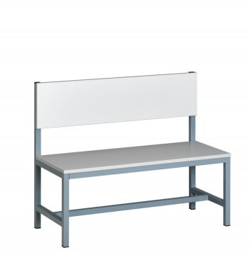 Öltözőpad bútorlap ülőfelülettel és háttámlával PLO1504