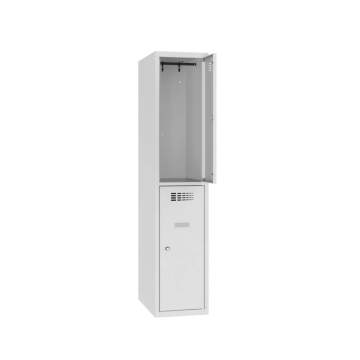 Niedriger Metallkleiderschrank mit kurzen Türen MSus 312S