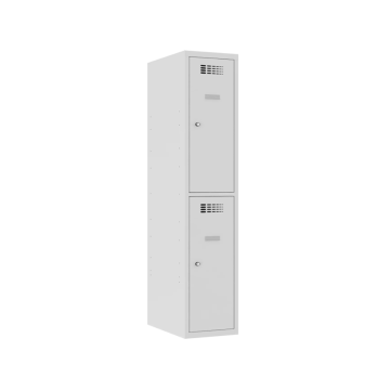Niedriger Metallkleiderschrank mit kurzen Türen MSus 412S