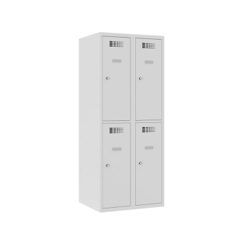 Niedriger Metallkleiderschrank mit kurzen Türen MSus 422S