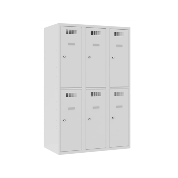 Niedriger Metallkleiderschrank mit kurzen Türen MSus 432S