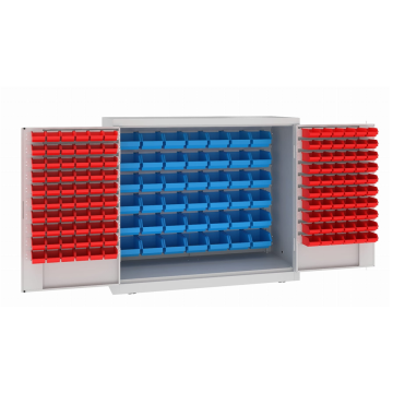 Schrank mit Plastikboxen MSW 112/5-11s