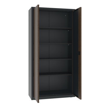 Metallschrank mit Holzdekor-Türen Sbm 203 Teak