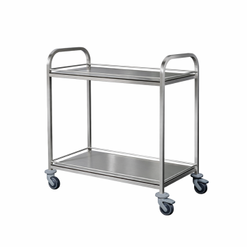 2-Etagen-Servierwagen aus Edelstahl Z511N