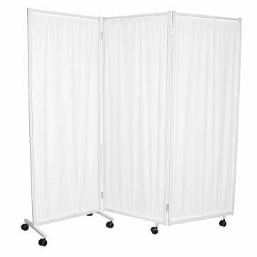 Dreiteiliger Kunstlederparavent Z721