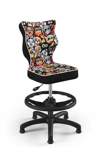 Otočná stolička Petit, pre deti od 119 do 142 cm - zvieratká