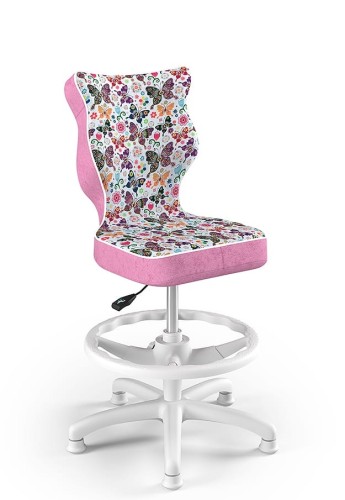 Otočná stolička Petit, pre deti od 119 do 142 cm - motýle