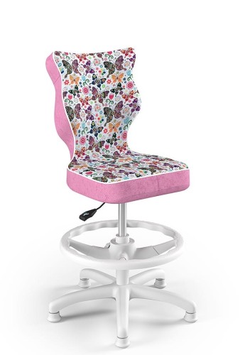 Otočná stolička Petit, pre výšku od 133 do 159 cm - motýle