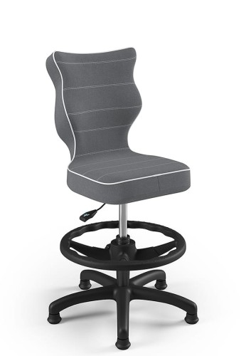 Otočná stolička Petit, pre výšku od 133 do 159 cm - šedá
