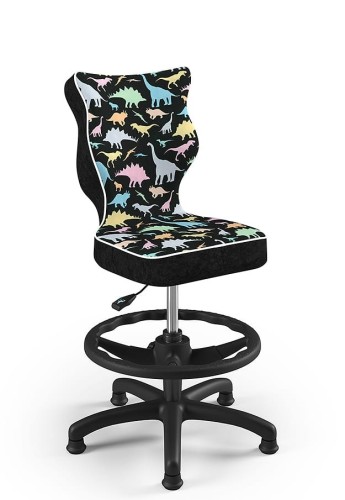 Otočná stolička Petit, pre výšku od 133 do 159 cm - dinosaury