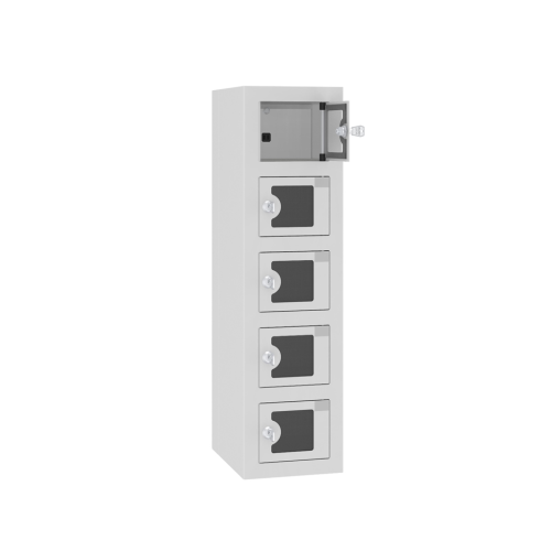 Úschovná plexidverová skriňa s USB zásuvkami WSSv 05 p