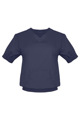 Dunkelblaue medizinische Damenbluse 2133